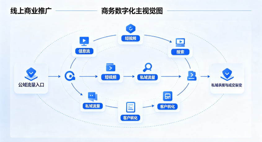 康马县线上商业推广怎么做？全域流量闭环搭建与低成本转化实战指南